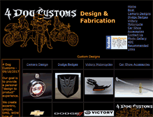 Tablet Screenshot of 4dogcustoms.com